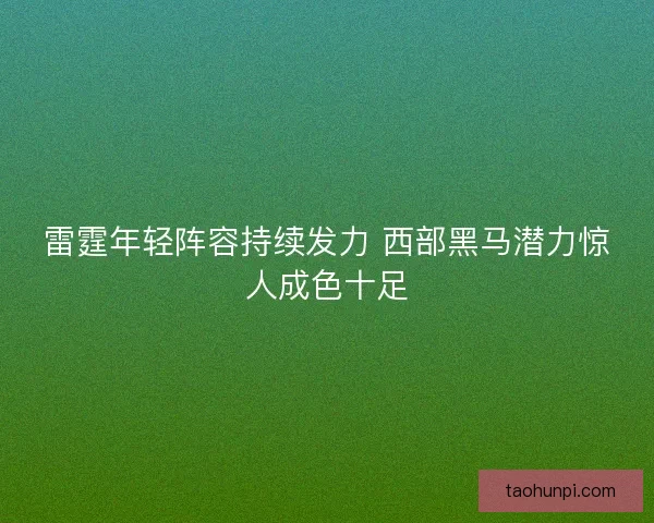 雷霆年轻阵容持续发力 西部黑马潜力惊人成色十足
